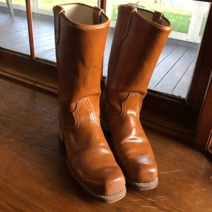 vintage 70s leather cowboy boots